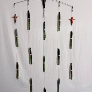 36" Bar with 10" Bird 12" Squid - Green Mac